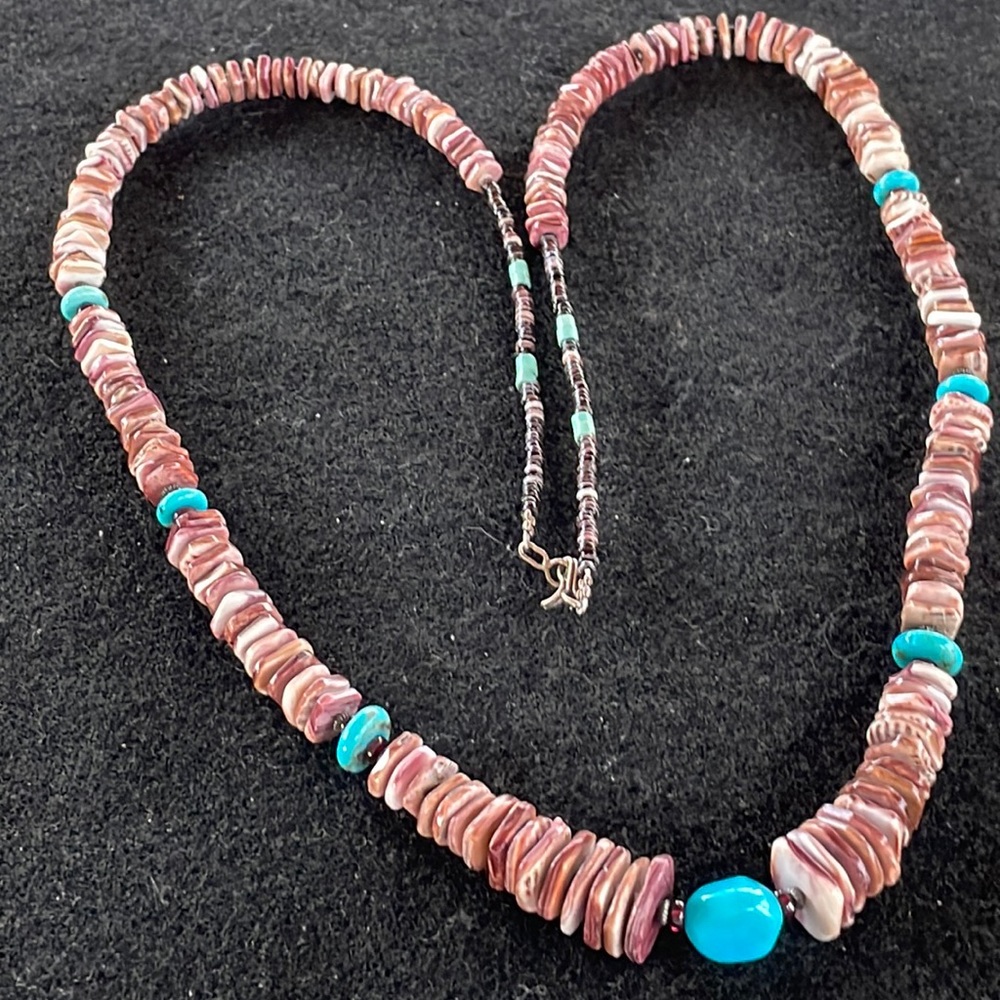 Turquoise & Shell Necklace